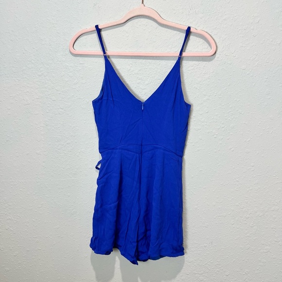 Superdown Revolve Karen Wrap Romper in Royal Blue Dize Extra Small S - Picture 4 of 10